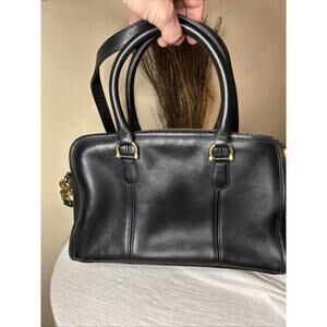 Coach Vintage Beaumont Satchel Doctor Bag Glovetanned Leather Black #L8D- 9871